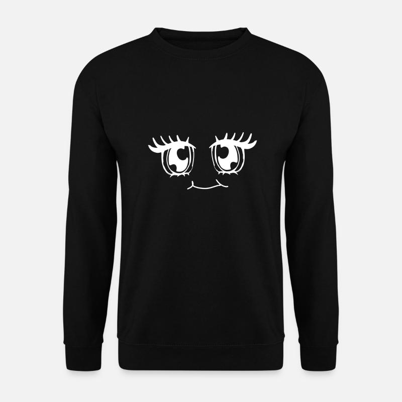 Yeux de manga - Sweat-shirt Unisexe - noir