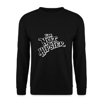 In the not Hipster - Unisex Sweatshirt - black - Front - Alina (178cm) & Michal (187cm)