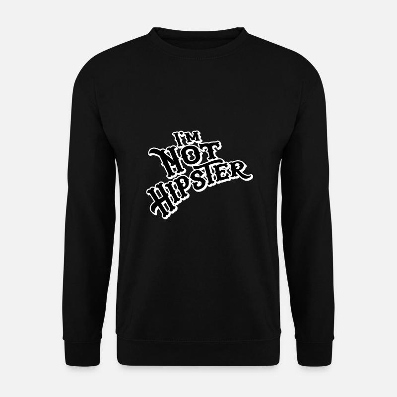 Dans le pas Hipster - Sweat-shirt Unisexe - noir