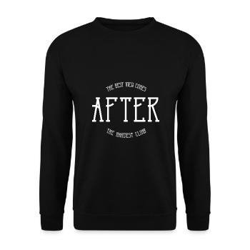 The best view comes after the hardest climb - Unisex Sweatshirt - black - Front - Alina (178cm) & Michal (187cm)