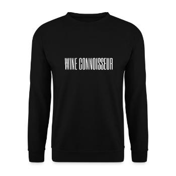 Wine Enthusiast / Wein-Liebhaber - Unisex Pullover - Schwarz - Vorne - Alina (178cm) & Michal (187cm)