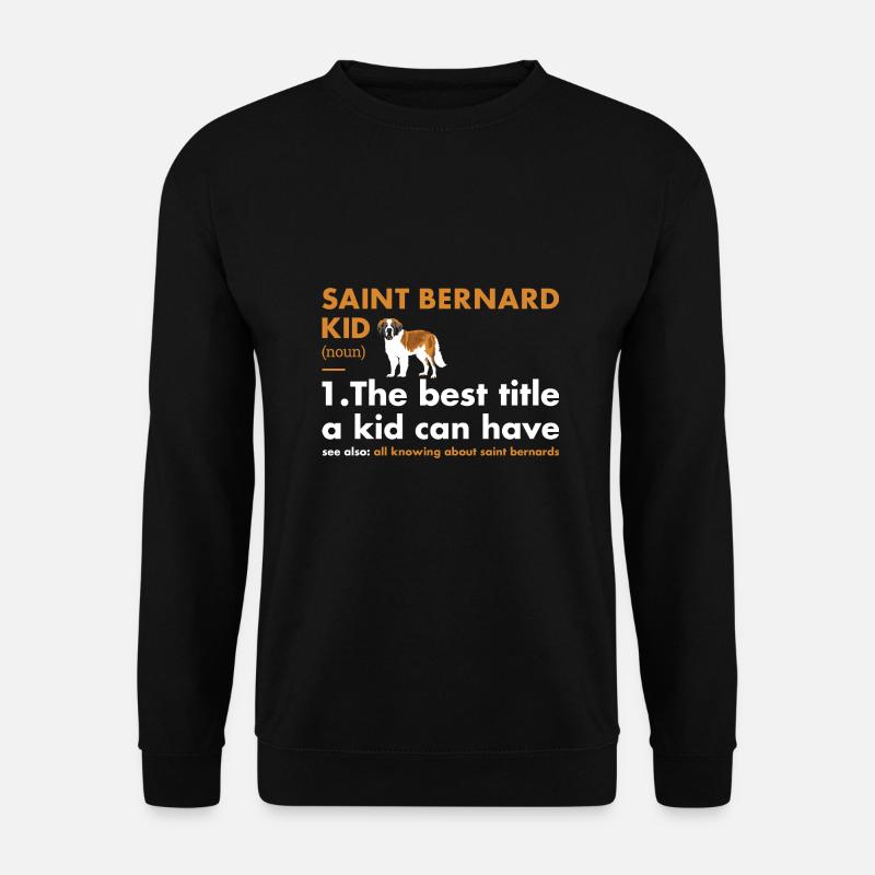 Saint Bernard Kid Definition - Unisex Pullover - Schwarz