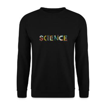 Science Science Scientist Physics Lab DNA - Unisex Sweatshirt - black - Front - Alina (178cm) & Michal (187cm)