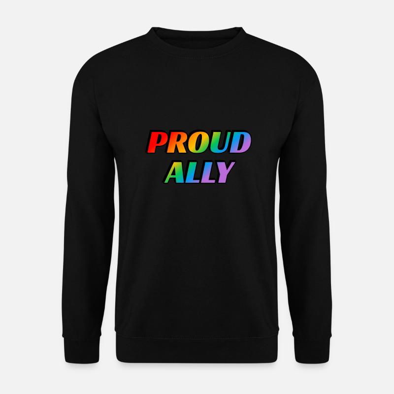 Stolzer Verbündeter - LGBT-Stolz - Unisex Pullover - Schwarz