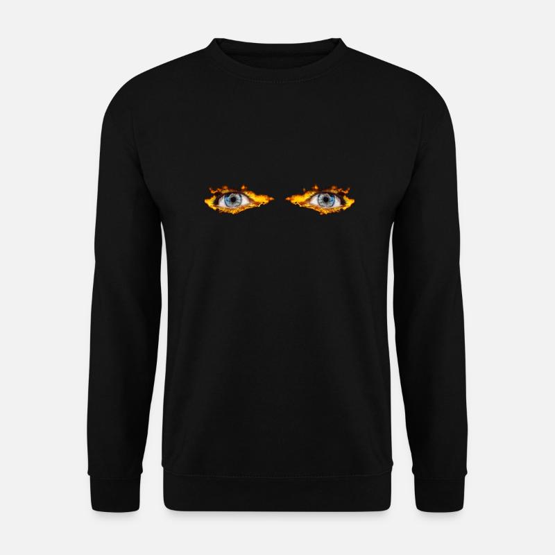 Feueraugen Explosion - Unisex Pullover - Schwarz
