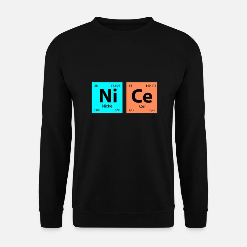 Periodensystem NICE - Unisex Pullover - Schwarz