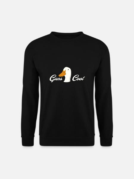 Gans cool Spruch Tierspruch Wortspiel - Unisex Pullover - Schwarz
