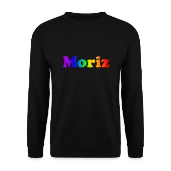 Moriz - Unisex Pullover - Schwarz - Vorne - Alina (178cm) & Michal (187cm)