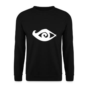 | des yeux Symbole | Œil qui voit tout| Égyptien - Sweat-shirt Unisexe - noir - Devant - Alina (178cm) & Michal (187cm)