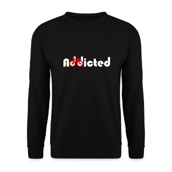 Süchtig nach Radfahren - Unisex Pullover - Schwarz - Vorne - Alina (178cm) & Michal (187cm)