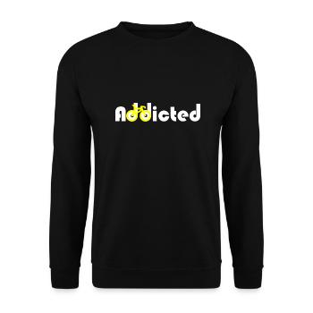 Süchtig nach Radfahren - Unisex Pullover - Schwarz - Vorne - Alina (178cm) & Michal (187cm)