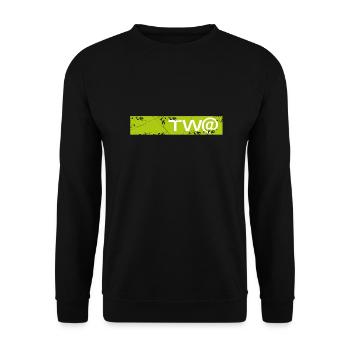 TW@Tee - Unisex Sweatshirt - black - Front - Alina (178cm) & Michal (187cm)