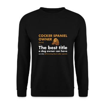 Définition du propriétaire de chien Corgi - Sweat-shirt Unisexe - noir - Devant - Alina (178cm) & Michal (187cm)