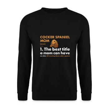 Chien Corgi Maman Définition - Sweat-shirt Unisexe - noir - Devant - Alina (178cm) & Michal (187cm)