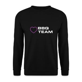 Barbecue Grill Team Heart - Sweat-shirt Unisexe - noir - Devant - Alina (178cm) & Michal (187cm)