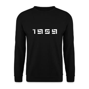 Geburtsjahr Geburtstag Born In - Made in 1959 - Unisex Pullover - Schwarz - Vorne - Alina (178cm) & Michal (187cm)
