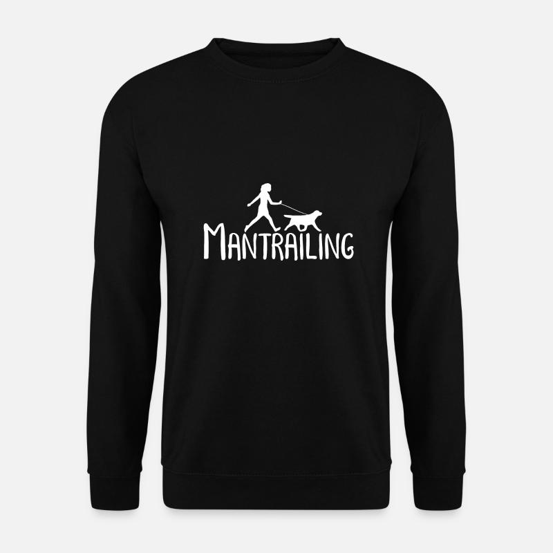 Mantrailing Suchhund Geschenk Hundeliebhaber - Unisex Pullover - Schwarz