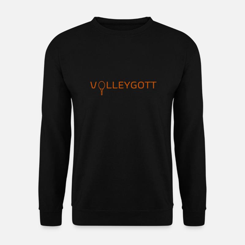 Volleygott orange - Unisex Pullover - Schwarz