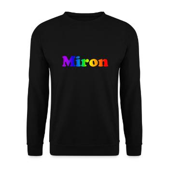Miron - Unisex Pullover - Schwarz - Vorne - Alina (178cm) & Michal (187cm)