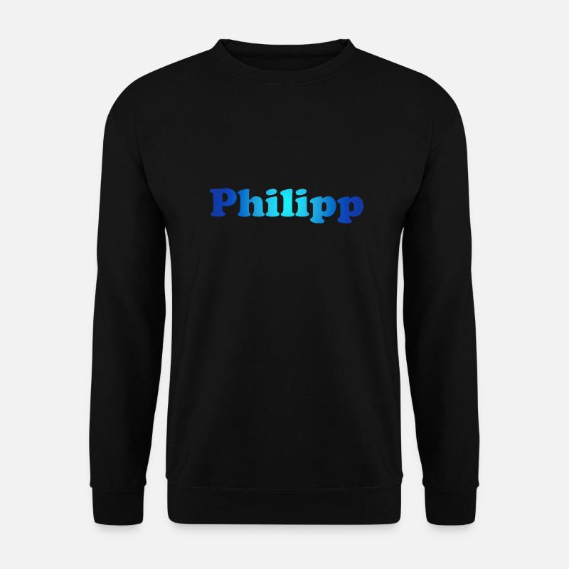Philipp blau - Unisex Pullover - Schwarz