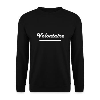 Volontaire - Sweat-shirt Unisexe - noir - Devant - Alina (178cm) & Michal (187cm)