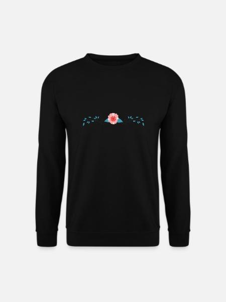 Flower Blume Pflanze - Unisex Pullover - Schwarz