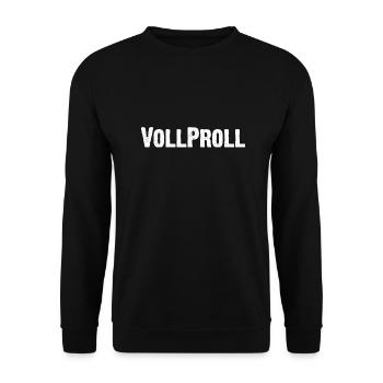 VollProll - Prolet - Proletariat - Proletaria - Unisex Pullover - Schwarz - Vorne - Alina (178cm) & Michal (187cm)