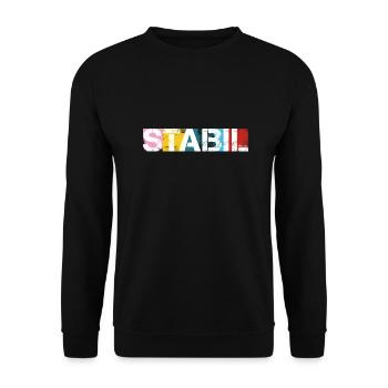 Stabil - Unisex Pullover - Schwarz - Vorne - Alina (178cm) & Michal (187cm)