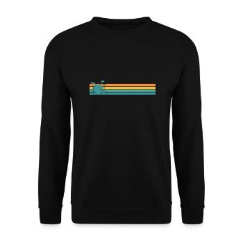 Batterie Schlagzeug Retro - Sweat-shirt Unisexe - noir - Devant - Alina (178cm) & Michal (187cm)