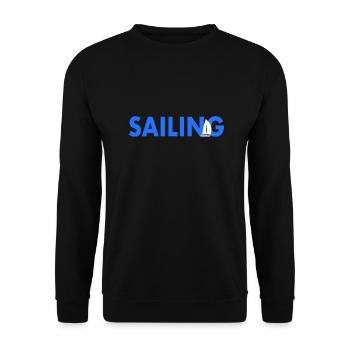 Voile Dictons Dictons Voilier - Sweat-shirt Unisexe - noir - Devant - Alina (178cm) & Michal (187cm)