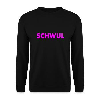 Gay - Sweat-shirt Unisexe - noir - Devant - Alina (178cm) & Michal (187cm)