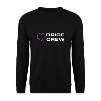 Bride Crew - Unisex Sweatshirt - black - Front - Alina (178cm) & Michal (187cm)