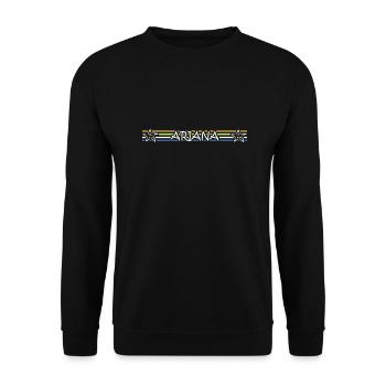 Geschenk für Ariana - Unisex Pullover - Schwarz - Vorne - Alina (178cm) & Michal (187cm)