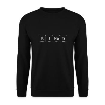 Kineta Nom Prénom Chimie Tableau périodique Éléments - Sweat-shirt Unisexe - noir - Devant - Alina (178cm) & Michal (187cm)