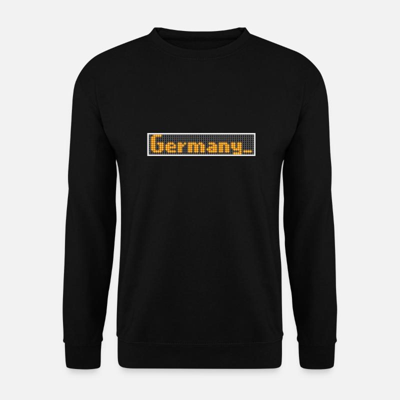 LED Display Germany Orange - Unisex Pullover - Schwarz