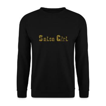 Salsa Girl - Unisex Pullover - Schwarz - Vorne - Alina (178cm) & Michal (187cm)