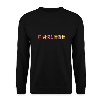 Marlene - Unisex Pullover - Schwarz - Vorne - Alina (178cm) & Michal (187cm)