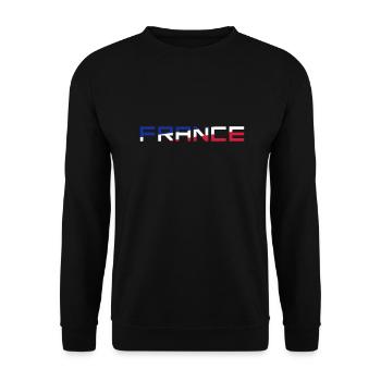 Flag France France Colors Blue White Red FR - Unisex Sweatshirt - black - Front - Alina (178cm) & Michal (187cm)