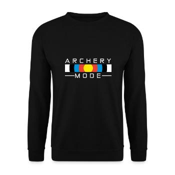 Archery mode - Unisex Sweatshirt - black - Front - Alina (178cm) & Michal (187cm)