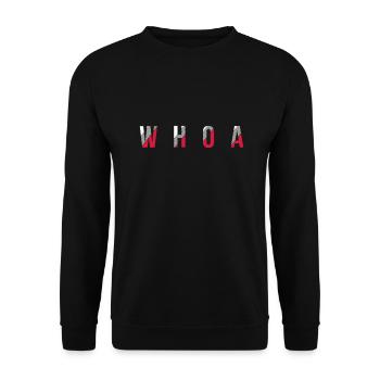 Whoa - Western rider gift equestrian shirt - Unisex Sweatshirt - black - Front - Alina (178cm) & Michal (187cm)