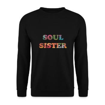 Âme Sœur - Sweat-shirt Unisexe - noir - Devant - Alina (178cm) & Michal (187cm)