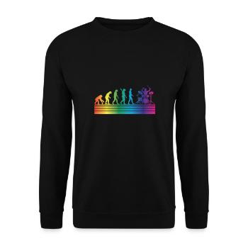 Schlagzeug Schlagzeuger - Unisex Pullover - Schwarz - Vorne - Alina (178cm) & Michal (187cm)