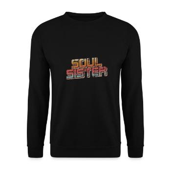 Âme Sœur - Sweat-shirt Unisexe - noir - Devant - Alina (178cm) & Michal (187cm)