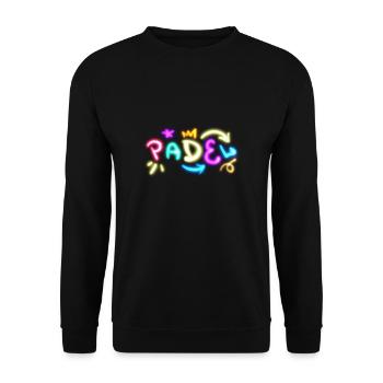 Padel - Unisex Sweatshirt - black - Front - Alina (178cm) & Michal (187cm)