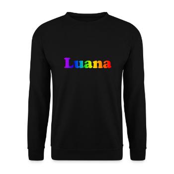 Luana - Unisex Pullover - Schwarz - Vorne - Alina (178cm) & Michal (187cm)