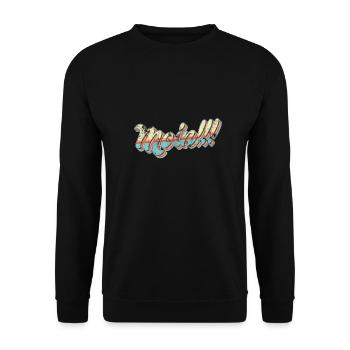 Moin Spruch Hamburg - Unisex Pullover - Schwarz - Vorne - Alina (178cm) & Michal (187cm)