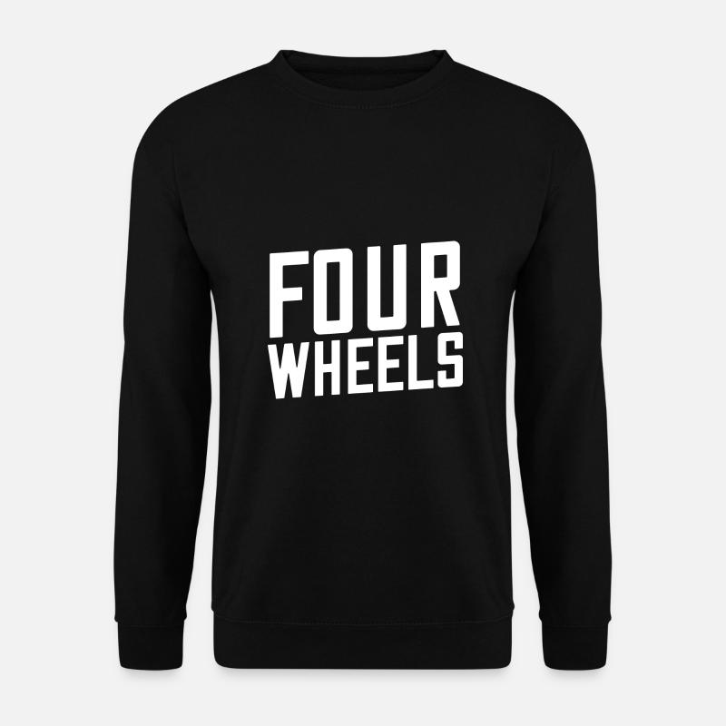 Four wheels - Unisex Pullover - Schwarz