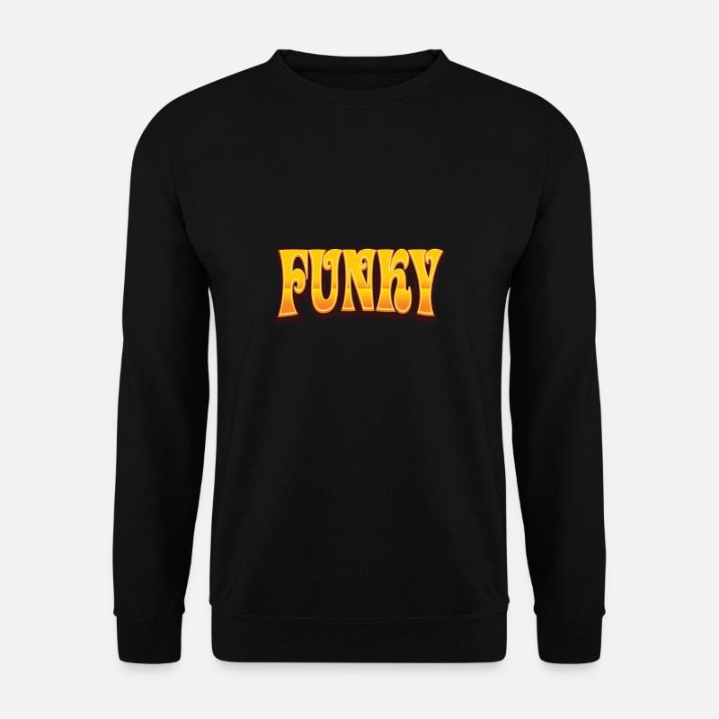 Funky Retro - Unisex Pullover - Schwarz