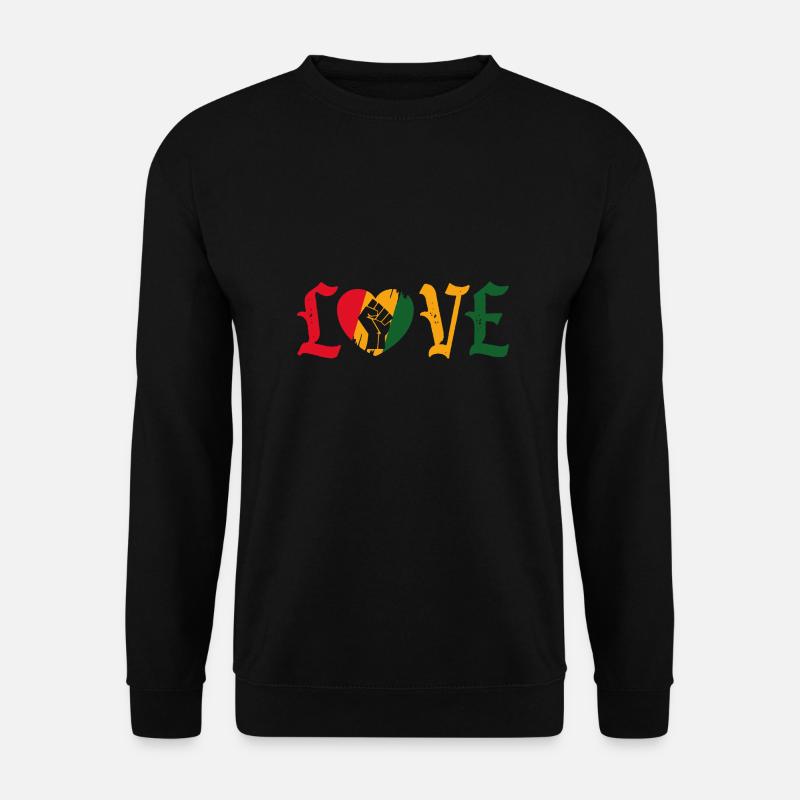 Love Afrika - Unisex Pullover - Schwarz