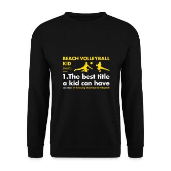 Sport Kid Définition Volleyball de plage - Sweat-shirt Unisexe - noir - Devant - Alina (178cm) & Michal (187cm)